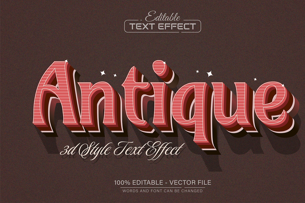 3D Text Effects Collection Vol 23, a Graphic by Aglonemadesign (Photo 9 of 9)