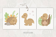 Little Dinosaur - Cute Baby Clipart, a Decorative Illustration by BrillCreateArt (Thumbnail 3 of 6)