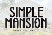 Simple Mansion | Script Font, a Script Font by Scratchones (Thumbnail 1 of 7)