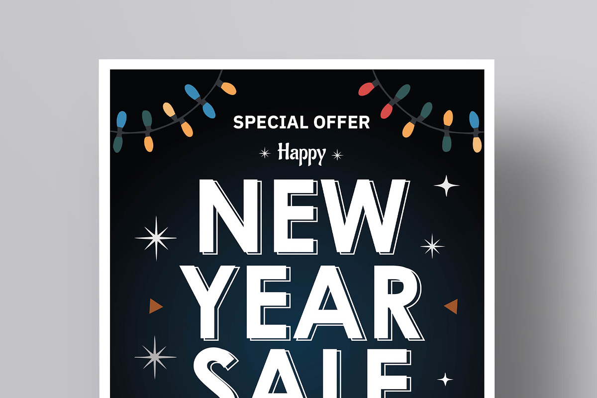 Christmas And New Year Sale Flyer preview 2
