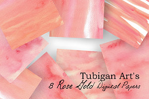 8 Rosy Watercolor Textures