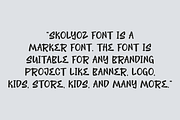 Skolyoz - Marker & Handdrawn Font, a Sans Serif Font by Iqsiart Studio (Thumbnail 6 of 6)