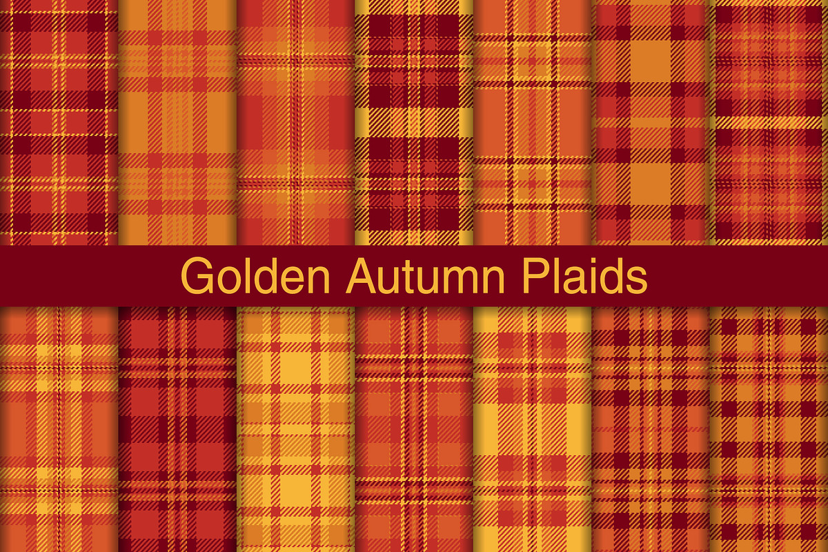 #177 Golden Autumn Plaids, a Pattern Graphic by Plaid4You (Photo 1 of 5)