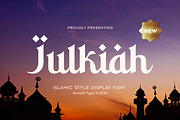 Julkiah - Arabic Style Font, a Font by Runsell Studio (Thumbnail 1 of 5)