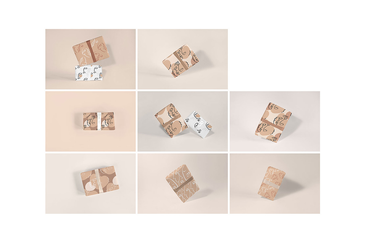23 Gift Wrapping Mockup Bundle, a Packaging Mockup by bazarova (Photo 7 of 11)