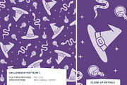 Halloween Seamless Pattern Set of 6, a Pattern Graphic by Fern & Quill (Thumbnail 4 of 10)