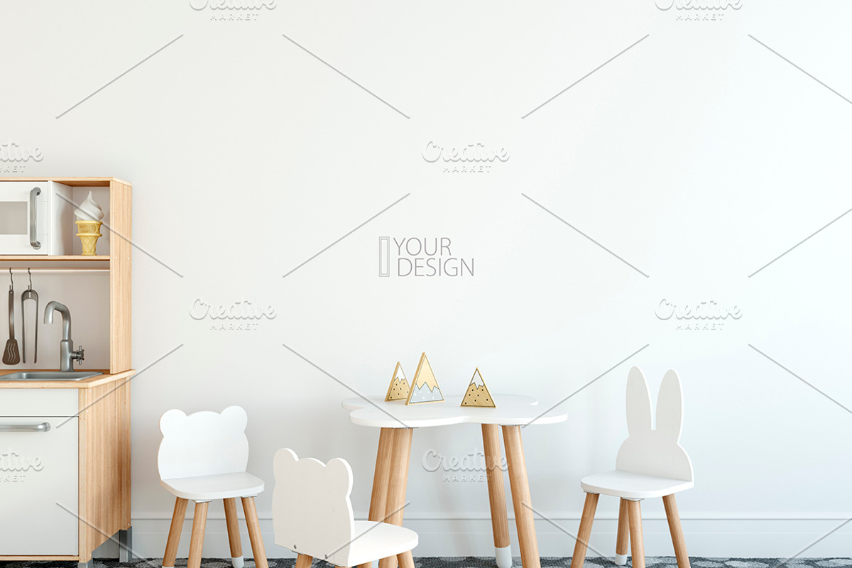 KIDS WALL & FRAMES Mockup Bundle - 3, a Print Template by Yuri-U (Photo 7 of 33)