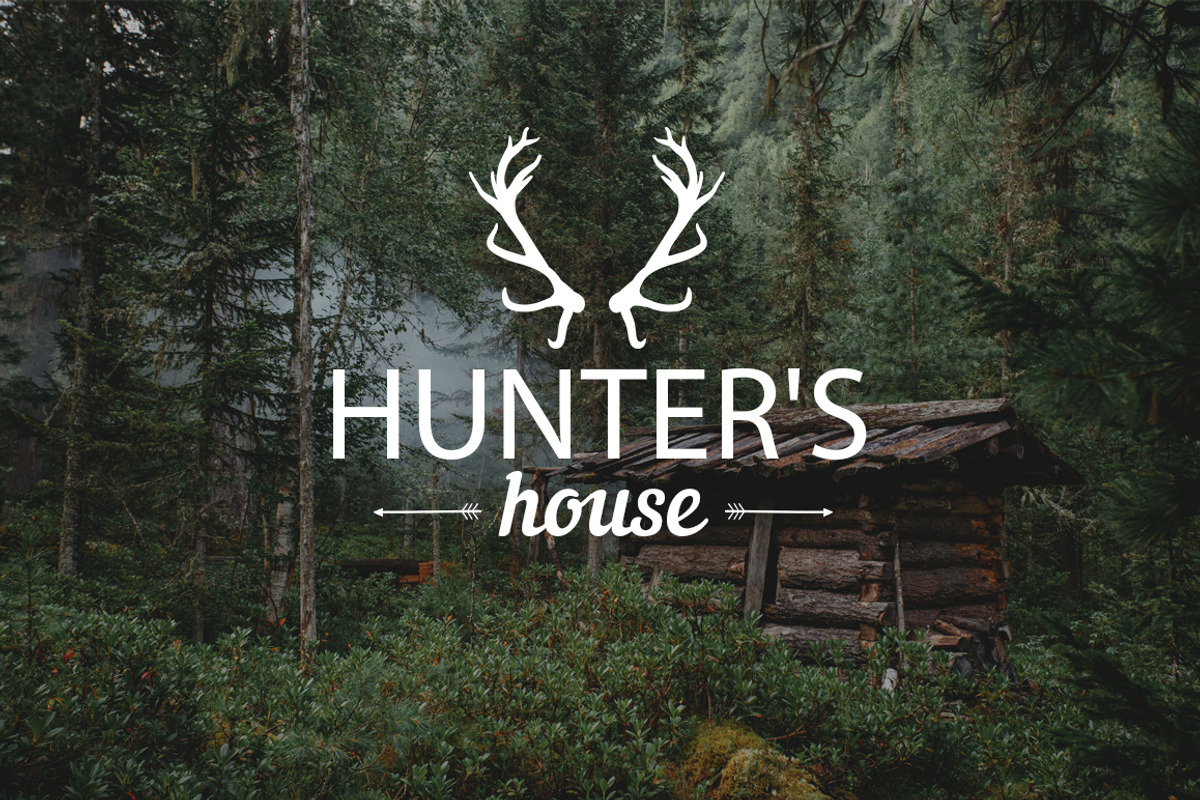 Hunter's house in forest. Photo Pack, a Nature Photo by GoodMomentShop (Photo 1 of 6)