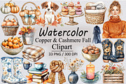 Copper & Cashmere Fall Clipart, an Illustration by Design Market (Thumbnail 1 of 3)