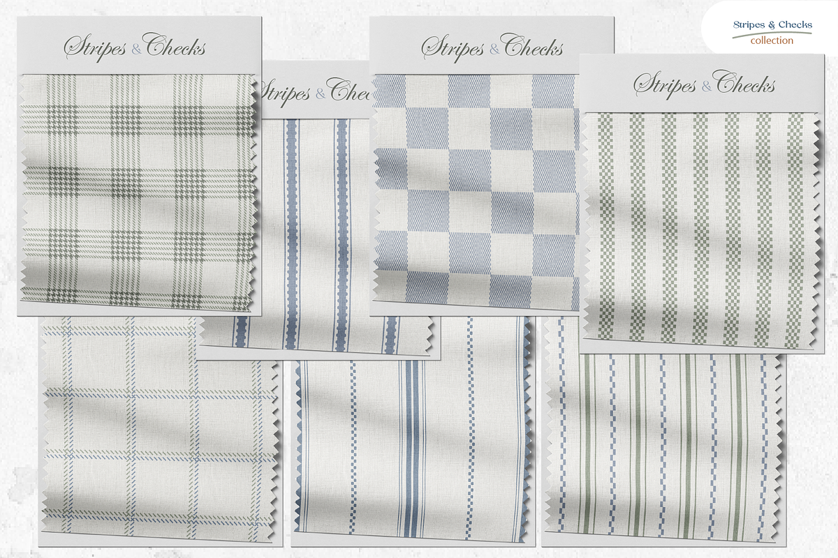 Stripes and Chekcs Patterns, a Pattern Graphic by InaCorart (Photo 4 of 6)