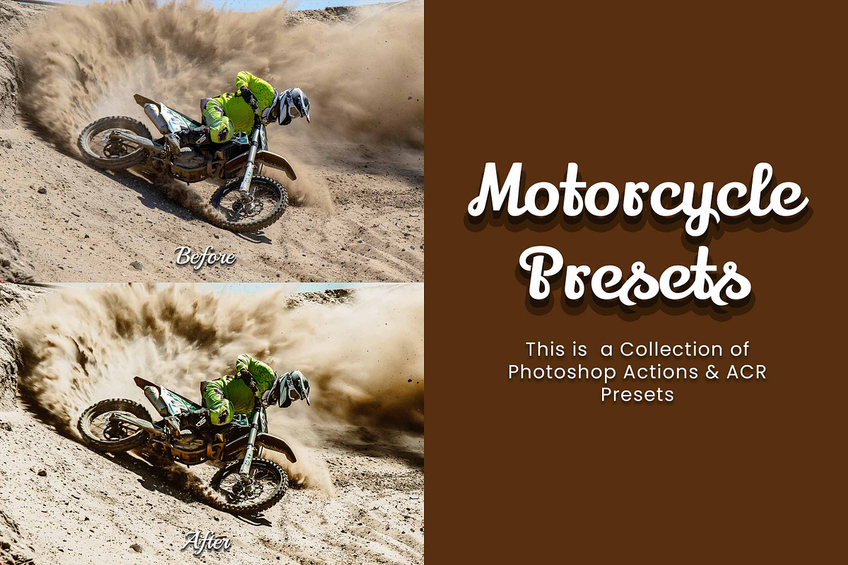 30 Motorcycle Photoshop Collection, an Action Add-On by 3Motional (Photo 5 of 11)
