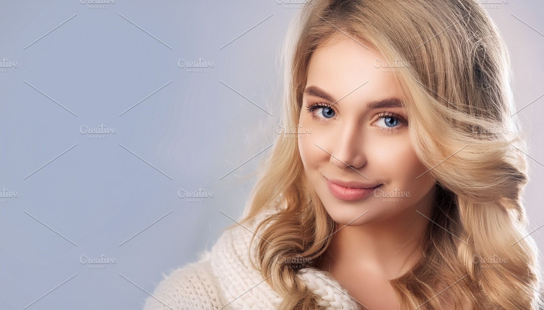 beautiful young blonde woman, AI generated, a Photo by WorldOfPhotos