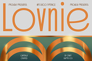 Lovnie – Art Deco Font, a Sans Serif Font by Craft Supply Co. (Thumbnail 1 of 8)