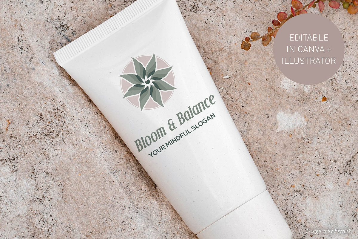 Flourishing Brand Mark | Canva & AI, a Branding & Logo Template by Elibee (Photo 4 of 6)