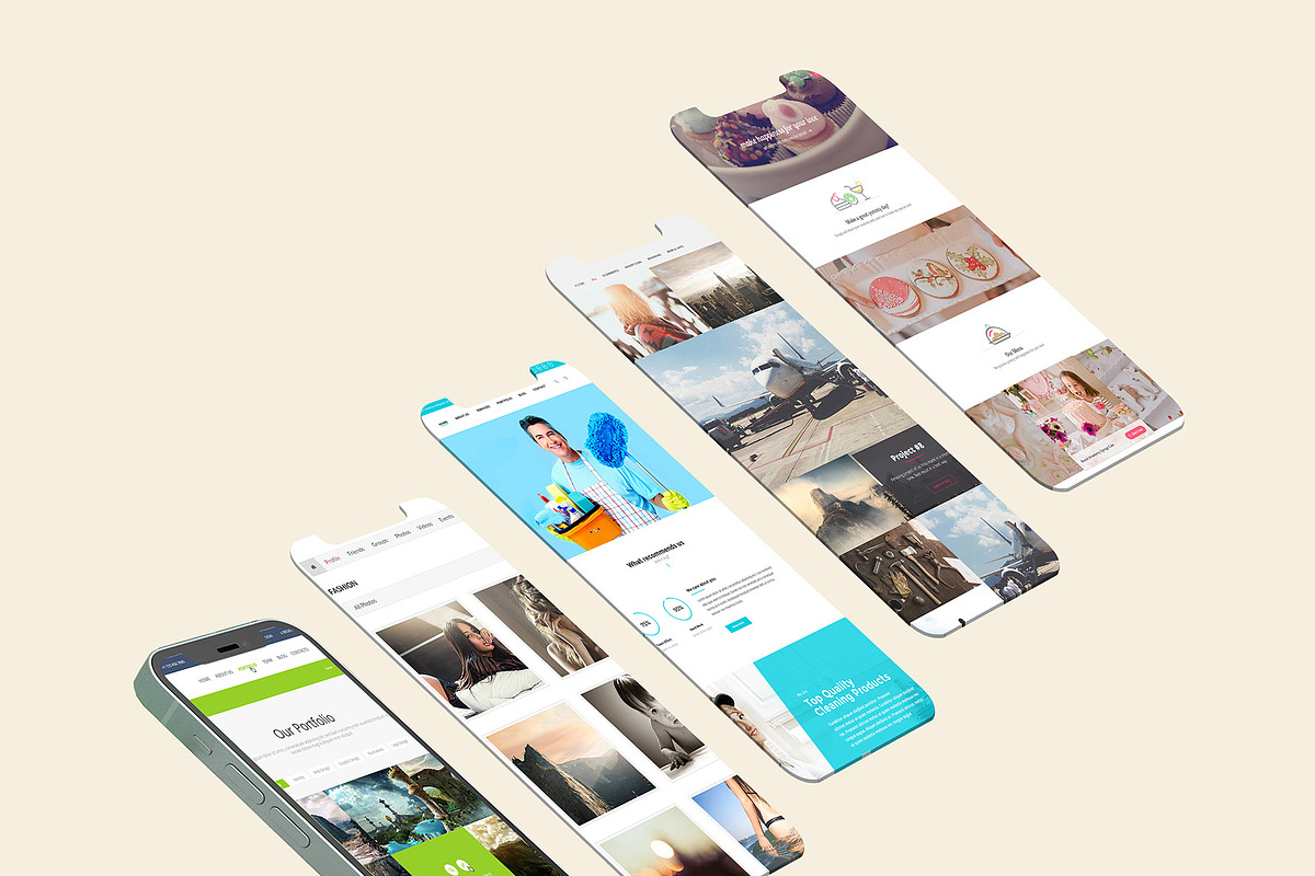 ALL 3D iPHONE MOCK-UP BUNDLE VOL-1, an iPhone Mockup by Graphicsworld125 (Photo 38 of 62)