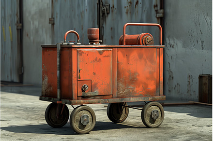 Old rusty industrial equipment, an Industrial Photo by Ylivdesign