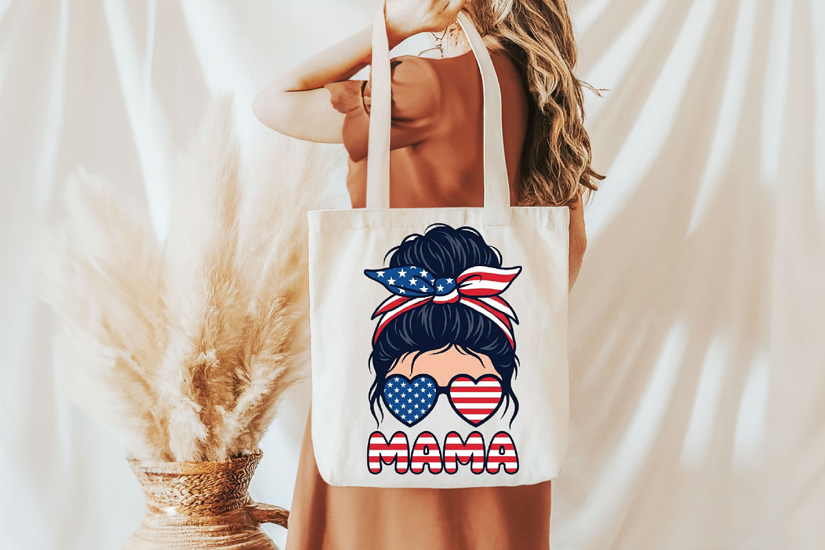 Patriotic mama 4th July PNG, an Illustration by Designking (Photo 4 of 6)