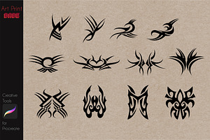 Tribal Tattoo Pack Stamps Abstract