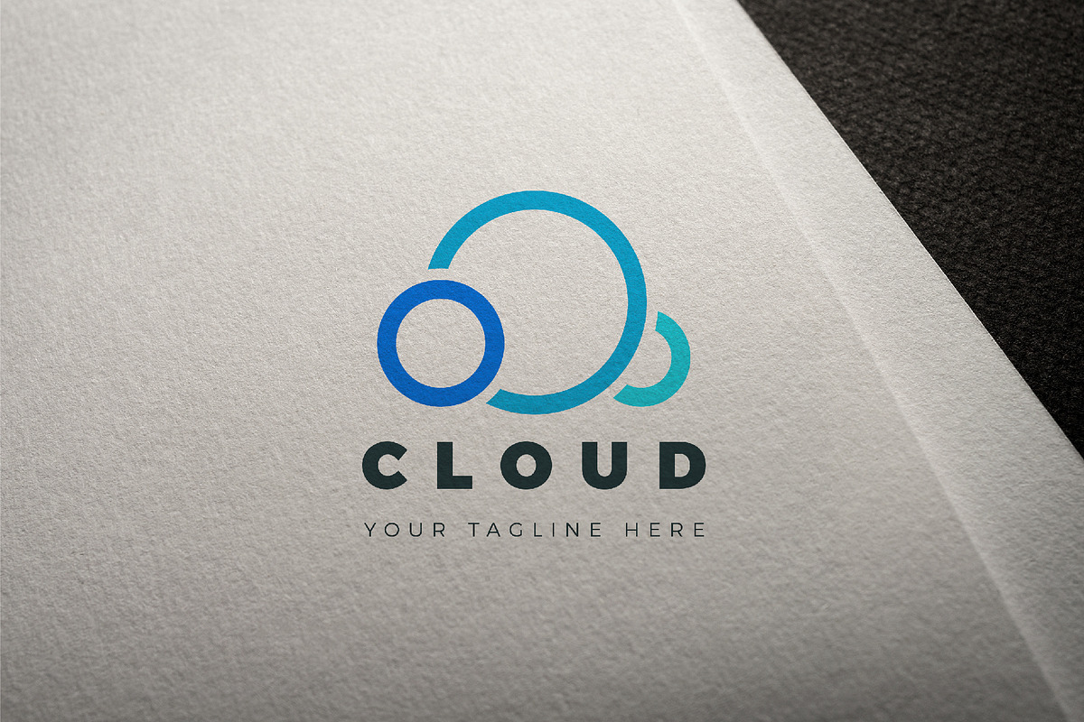 Cloud minimalist vector logo, a Branding & Logo Template by Magda (Photo 2 of 3)