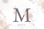 MISTY - Floral Graphics and Monogram, an Illustration by Euonia Meraki (Thumbnail 1 of 16)