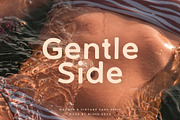 Gentle Side - modern & vintage sans, a Sans Serif Font by Misha Sova (Thumbnail 1 of 11)