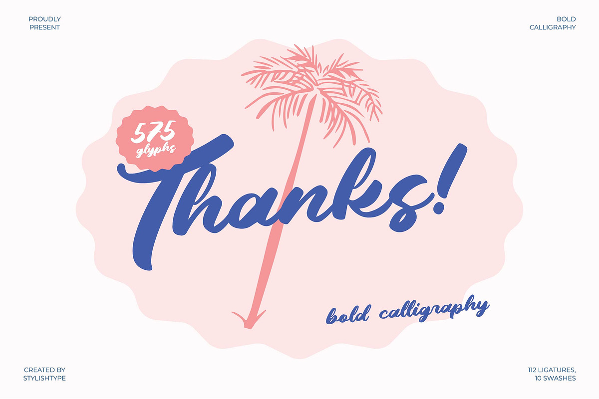 Palmeria Rooted Bold Calligraphy, a Script Font by Letterena Studios Script (Photo 15 of 15)