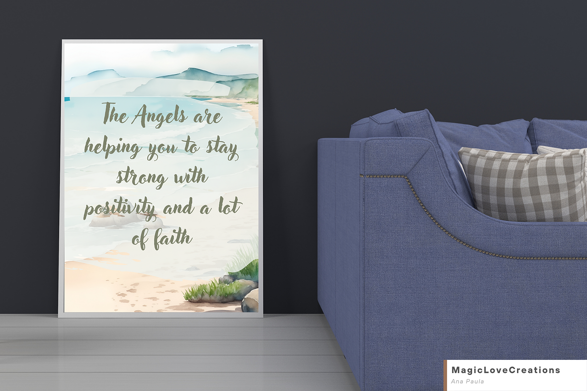 Spiritual Positive Quote Print Wall, a Poster Template by MagicLove Creations (Photo 3 of 10)