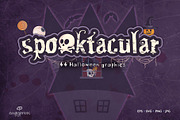 Spooktacular: Halloween Clipart, a Seasonal Illustration by cugypress (Thumbnail 1 of 4)