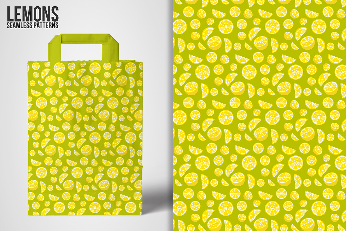 Lemons Seamless Patterns, a Pattern Graphic by 3Y_Design (Photo 5 of 6)