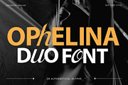 Ophelina - Duo Font, a Script Font by Inviline.co (Thumbnail 1 of 10)