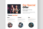 Fitness Landing Page, an UI Kit Template by CreativeShaper (Thumbnail 5 of 6)