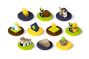 Isometric icons - Farm and Farming, an Icon by sidmaydesign (Thumbnail 2 of 3)