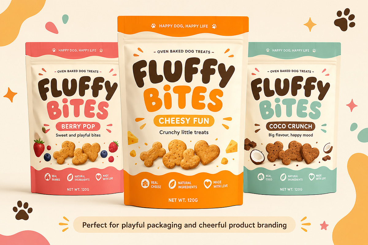 Dog Fluffy – Playful Display Font, a Slab Serif Font by Wow Magic (Photo 2 of 3)