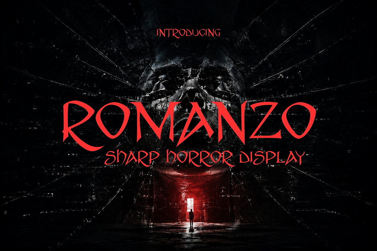 Romanzo - Creepy Display, a Serif Font by HipFonts (Photo 1 of 7)