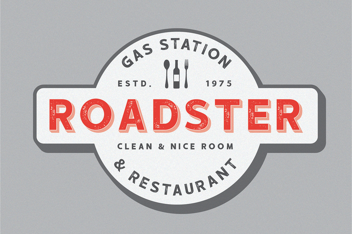 HUSTLE | vintage 5 layered font preview 7
