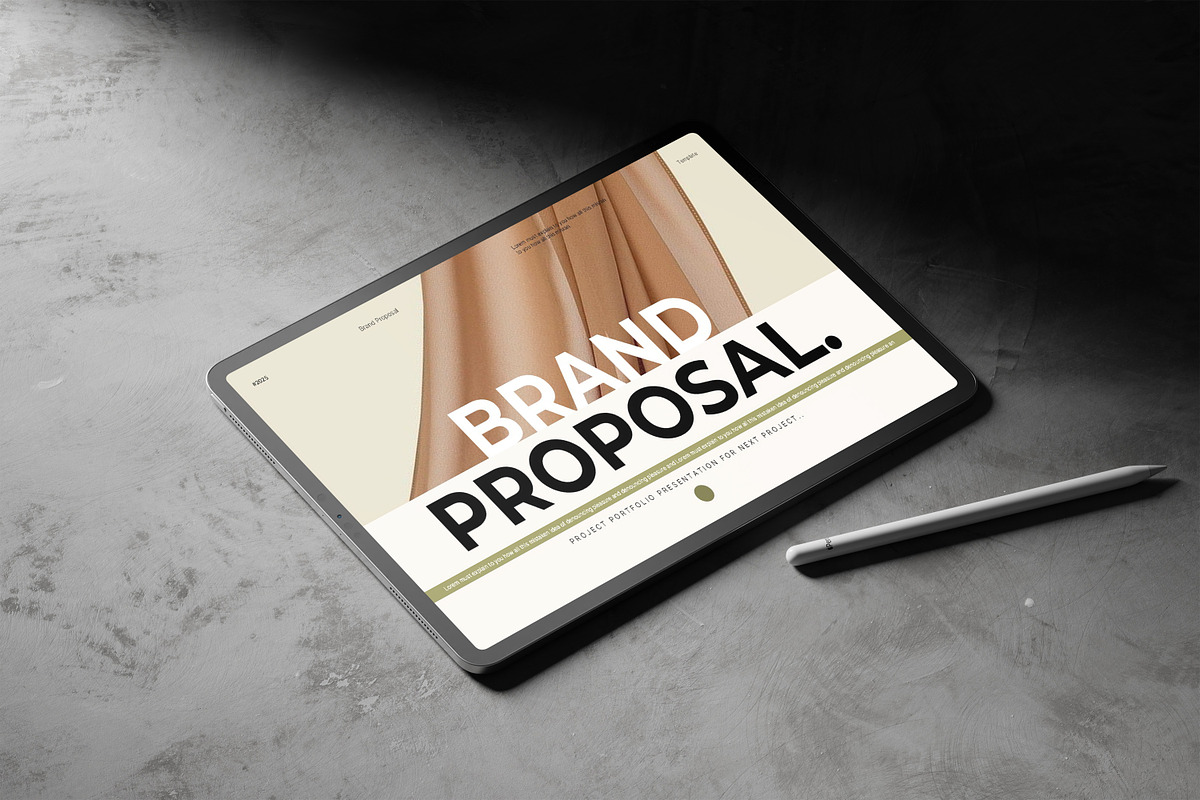 Brand Proposal PowerPoint Template, a Presentation Template by Creative-Work (Photo 3 of 7)