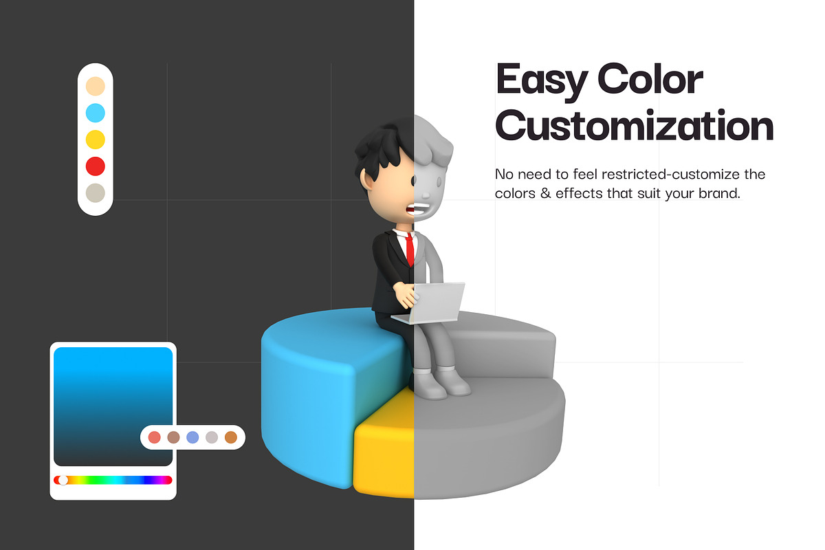 Businessman 3D Illustrations, a Work Illustration by Vectors Market (Photo 4 of 8)