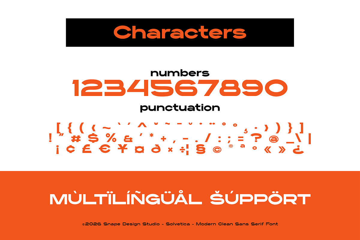 Solvetica – Modern Clean Sans Serif, a Sans Serif Font by Snape Design Studio (Photo 4 of 12)