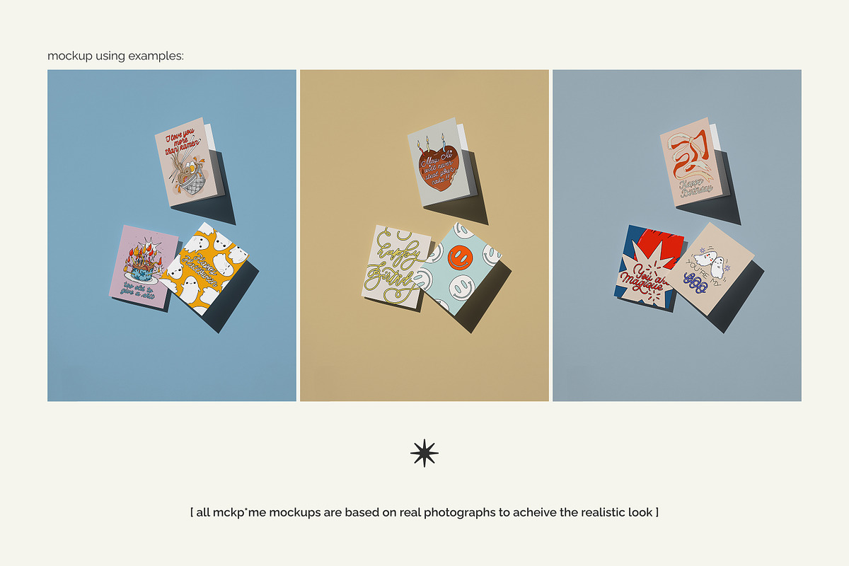 US A2 greeting cards mockup, a Merchandise Mockup by MCKP*ME (Photo 3 of 5)