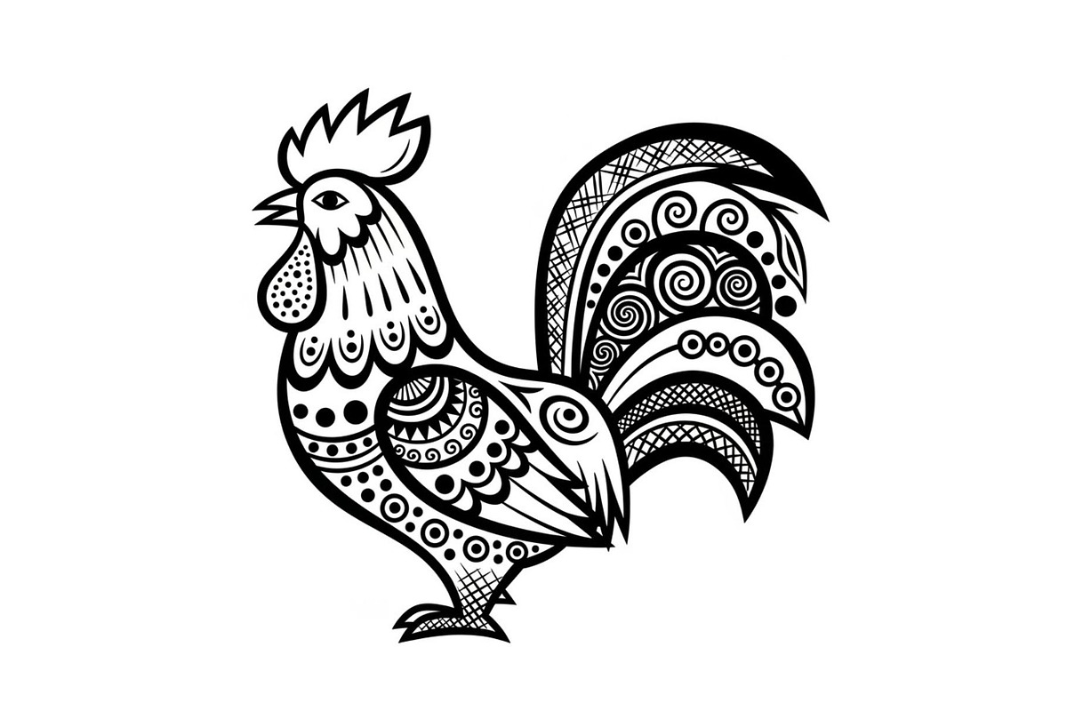 Rooster Chicken Silhouette Bundle, an Illustration by Designs_River (Photo 50 of 51)