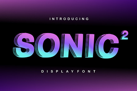 SONIC 2, a Blackletter Font by Infinity art Studio