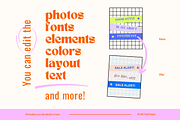 Funky Instagram Post Templates, a Design Template by Hell Yeah Designs (Thumbnail 8 of 8)