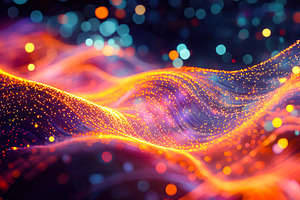 Abstract Glow with Neon Lights, a Background Photo by Ales Munt