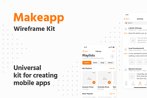 Makeapp Wireframe Kit