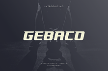Gebaco - Modern Sport Typeface