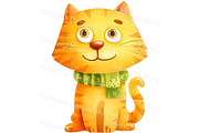 Watercolor pets PNG set of animals, an Animal Illustration by Bubert Art (Thumbnail 4 of 5)