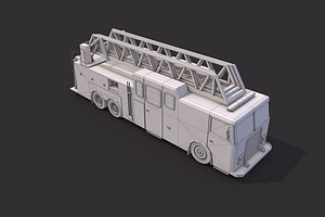 Low Poly Firetruck