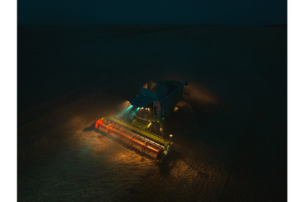 Aerial view of a tractor and, an Industrial Photo by HalfPoint