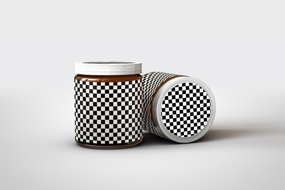 Amber Glass Jar Mock-Up, a Household Mockup by TSOBG (Photo 12 of 16)