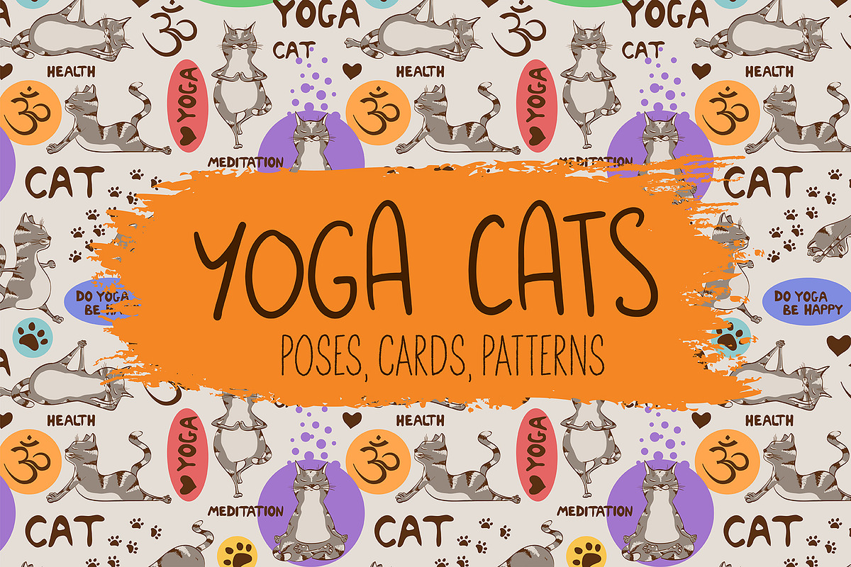 Yoga Cats, an Animal Illustration by Annakniaz (Photo 1 of 9)